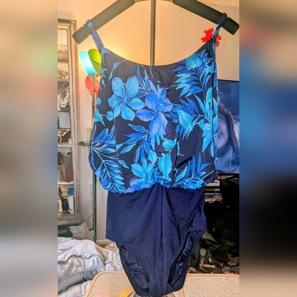 Longitude Navy and Blue Floral Outfit
